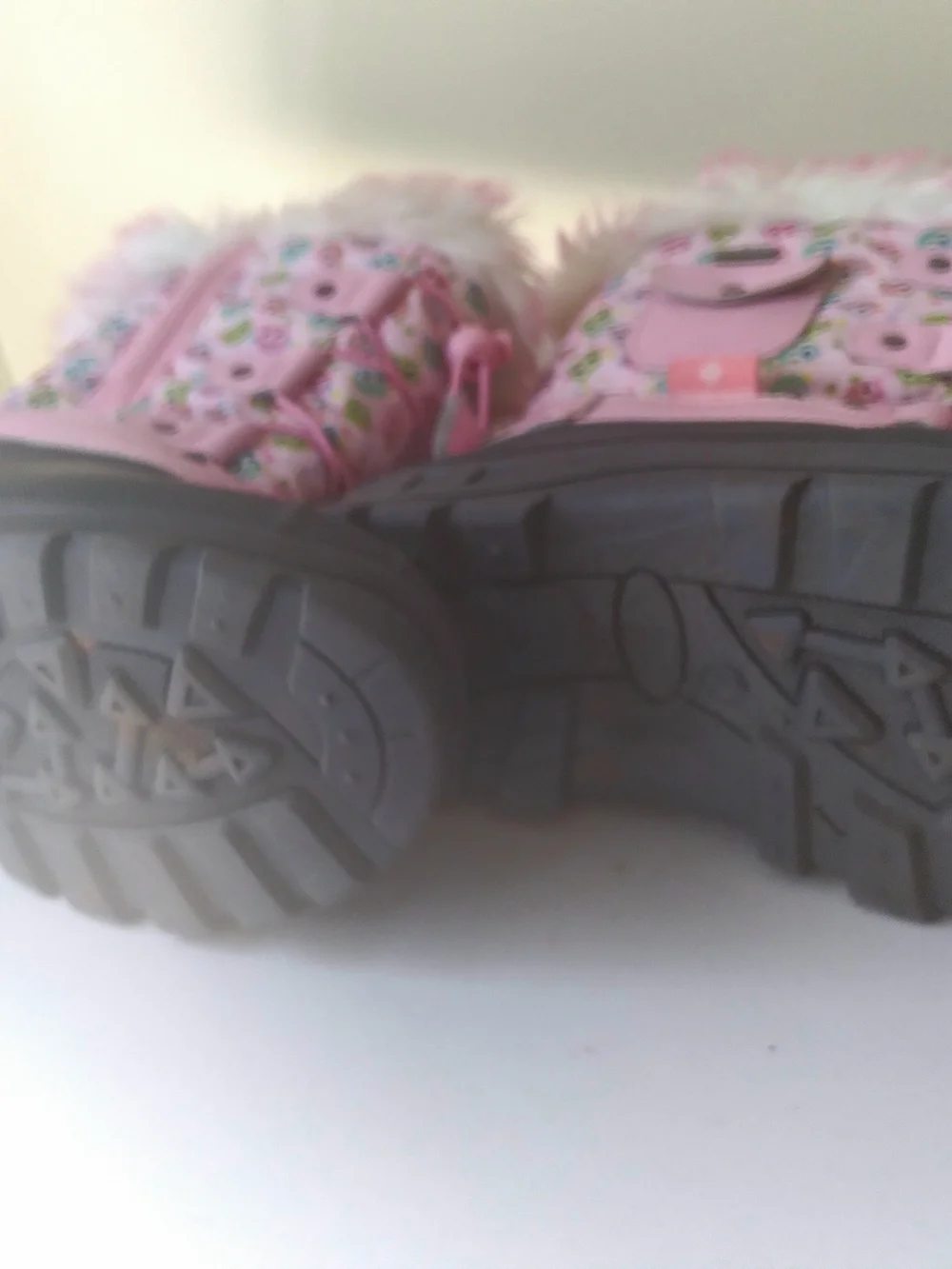 3M Thinsulate Pink Owl Kids WinterSnow Rain Boots with Faux Fur Trim